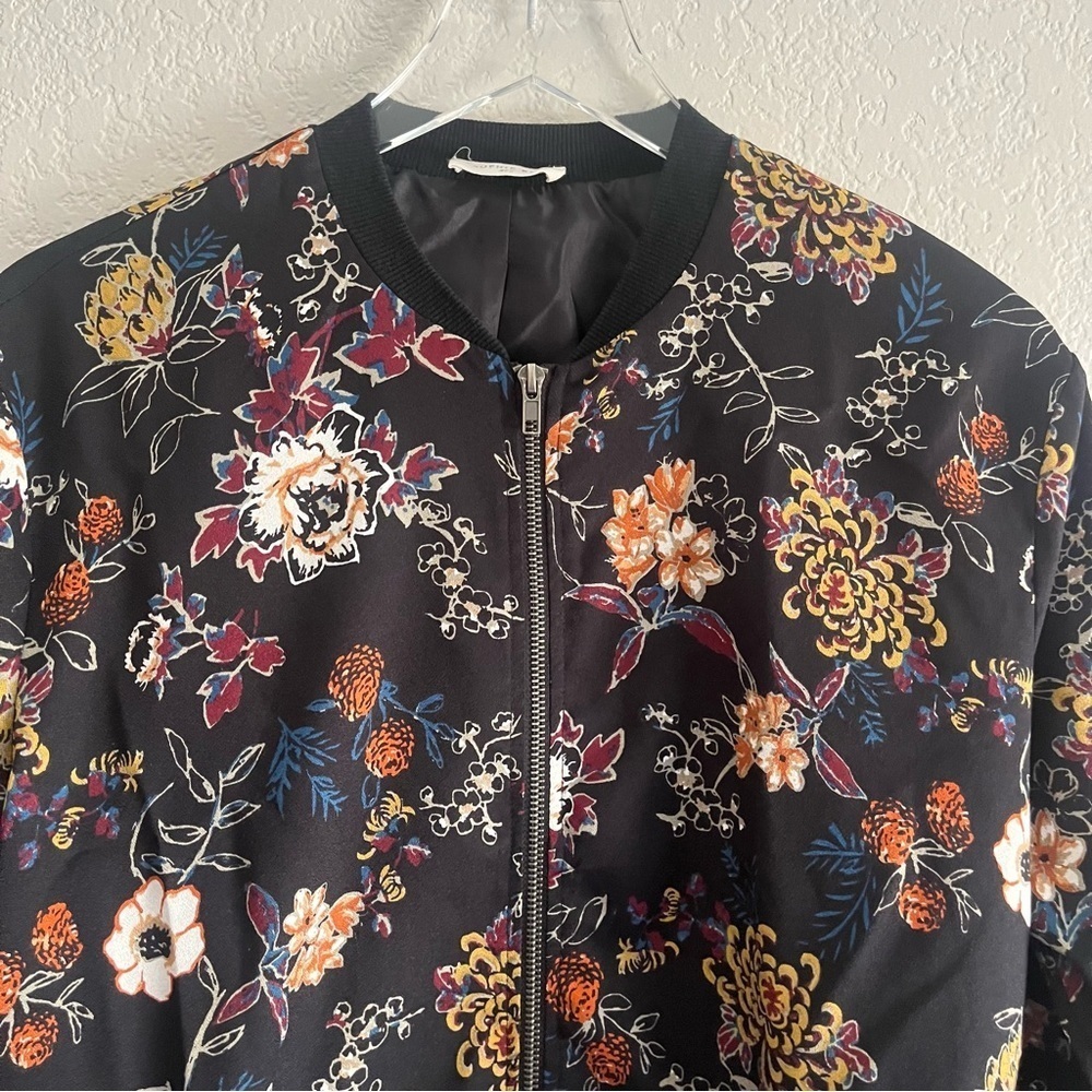 SOPHIE RUE Floral Bomber Jacket Size Small - Picture 3 of 9